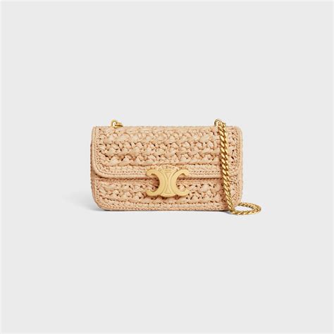 celine raffia shoulder bag|best raffia bags for summer.